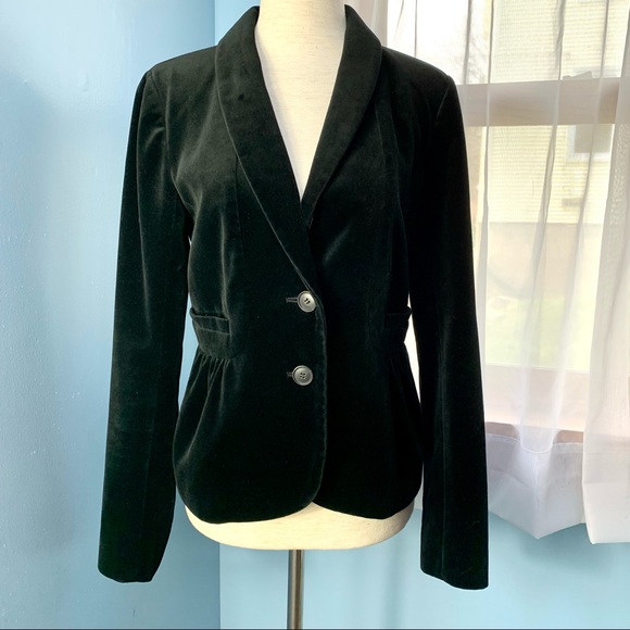 J. Crew Eden Black Velvet Blazer - Picture 2 of 9